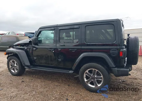 2020 Jeep Wrangler Unlimited Sahara Altitude 4X4 from USA, damaged, VIN 1C4HJXEN3LW242876